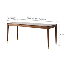Load image into Gallery viewer, ALIVIA RITZ Modern Desk Console Table Solid Wood desk Natural / Walnut