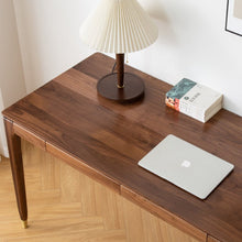 Load image into Gallery viewer, ALIVIA RITZ Modern Desk Console Table Solid Wood desk Natural / Walnut