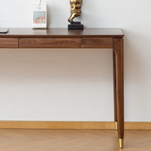 Load image into Gallery viewer, ALIVIA RITZ Modern Desk Console Table Solid Wood desk Natural / Walnut
