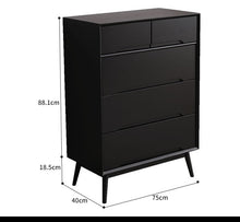 Load image into Gallery viewer, ANN Scandinavian Solid Wood Chest of Drawers Cabinet Storage ( 4 Color 2 Size )