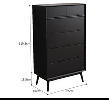Load image into Gallery viewer, ANN Scandinavian Solid Wood Chest of Drawers Cabinet Storage ( 4 Color 2 Size )