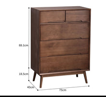 Load image into Gallery viewer, ANN Scandinavian Solid Wood Chest of Drawers Cabinet Storage ( 4 Color 2 Size )