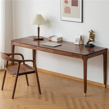 Load image into Gallery viewer, ALIVIA RITZ Modern Desk Console Table Solid Wood desk Natural / Walnut