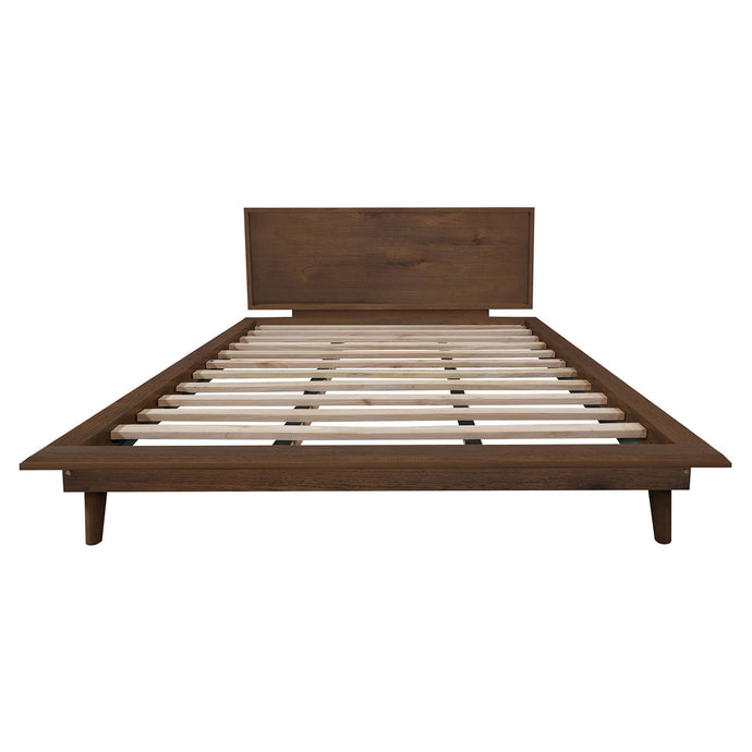 Gatsby Mindi Wood Platform Bed, Queen, Walnut