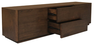 RADISSON Gatsby Solid Teak Timber 2 Door 2 Drawer TV Console Entertainment Unit