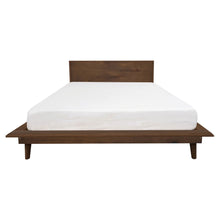 Load image into Gallery viewer, RADISSON Gatsby Teak Wood Platform Bed, Queen, Walnut