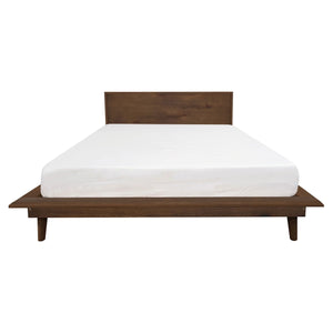 RADISSON Gatsby Teak Wood Platform Bed, Queen, Walnut