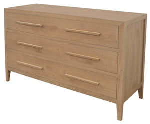 RADISSON Dion Solid Teak Timber 3 Drawer Chest