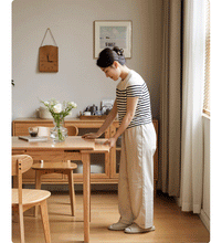 Load image into Gallery viewer, Scandinavian Oak Wood Extendable Dining Table EXTENDRAX