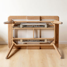 Load image into Gallery viewer, Scandinavian Oak Wood Sintered Stone Extendable Dining Table SHIFTA