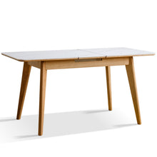 Load image into Gallery viewer, Scandinavian Oak Wood Sintered Stone Extendable Dining Table SHIFTA
