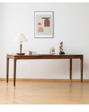 Load image into Gallery viewer, ALIVIA RITZ Modern Desk Console Table Solid Wood desk Natural / Walnut