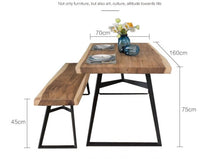 Load image into Gallery viewer, AVERY Solid Wood Dining Table Chair Set Acacia Suar Design