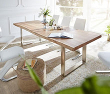 Load image into Gallery viewer, AUSTIN Loft Design Modern Solid Wood Slab Dining Table