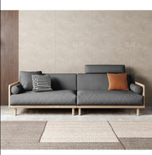 Load image into Gallery viewer, Avery Solid Wood Sofa Japanese Style Fabric Removable Cushion
