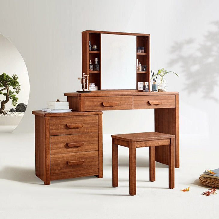 Carlie EMBASSY Solid Wood Dressing Table Storage Cabinet Vanity
