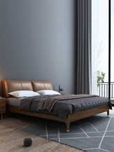 Load image into Gallery viewer, JOSEPH Nordic Walnut Bed 1/2 / 1.5/ 1.8 m