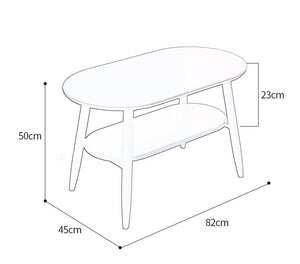 Alayah Japanese Scandinavian Coffee Table Solid Wood ( 4 Colour 2 Size )
