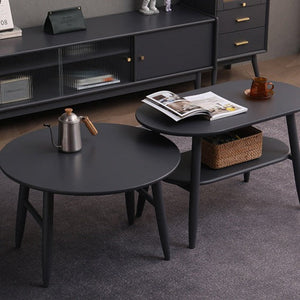 Alayah Japanese Scandinavian Coffee Table Solid Wood ( 4 Colour 2 Size )