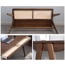 Load image into Gallery viewer, SEBASTIAN Solid Wood Modern Japanese Writing Desk