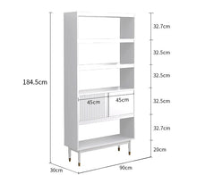 Load image into Gallery viewer, ISABEL HYATT Bookcase Nordic Solid Wood Bookshelf Display Cabinet ( 2 Size 4 Color )