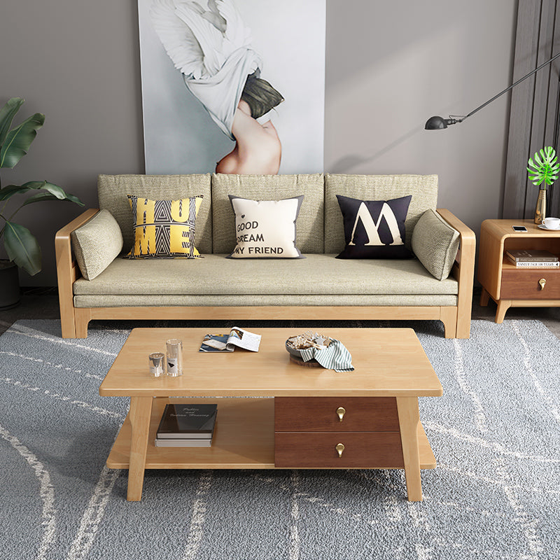 Maverick Nordic Solid Wood Sofa Living