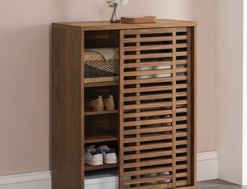 NYLAH BELAIR Solid Wood Shoe Cabinet