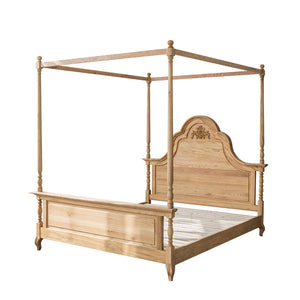 EZEKIEL American French Country 4 Poster Canopy Bed