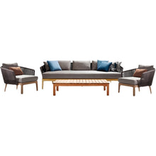 Load image into Gallery viewer, Hawaii Hilton Nordic Outdoor Rattan Sofa Solid Wood